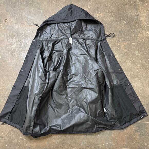 Great Notion Brewing Jacket Mens Snap Button Black M Nylon Hoodie Portland PDX - Picture 3 of 7